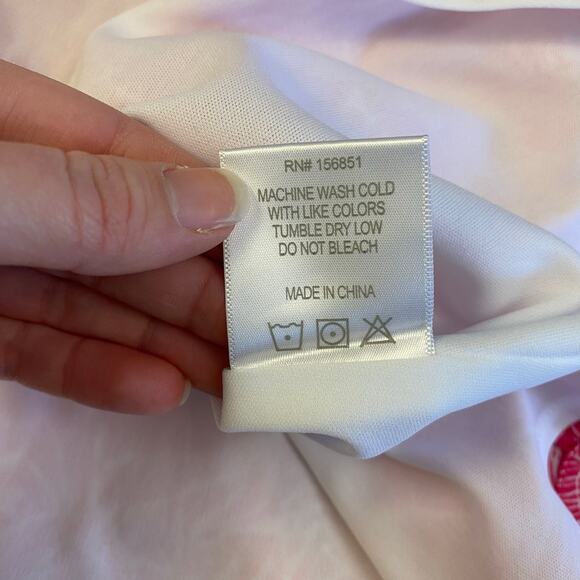 Lauren James Pink Scalloped Daisy Mini Swing Dress Size S Preppy‎ Casual - Picture 9 of 9